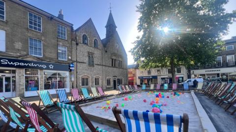Deck chairs in Bury St Edmunds