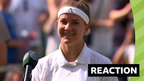 Karolina Muchova on-court interview