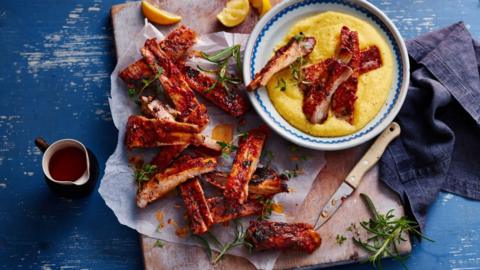 Slow-cooked ribs