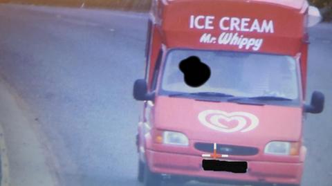 Speeding ice cream van