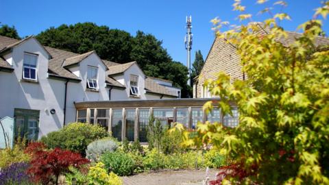 Russel House, Forget Me Not charity's base in the sunlight.