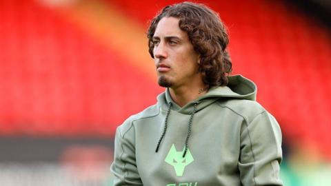 Fabio Silva looks on for Wolves during pre-season
