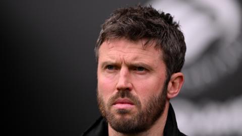 Middlesbrough head coach Michael Carrick watching his team