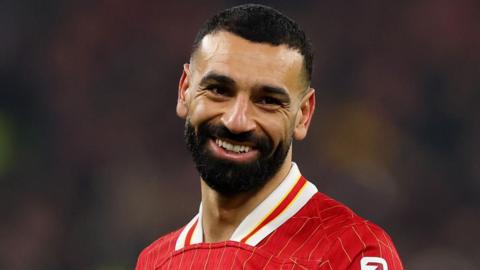 Mohamed Salah smiles