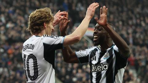 Gordon and Wissa celebrate