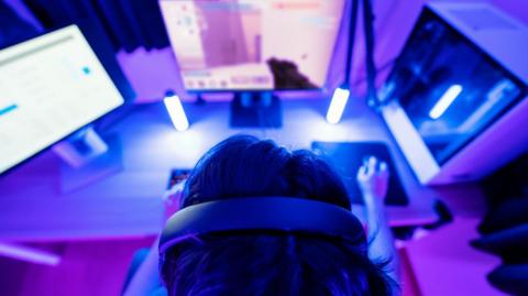 Someone streaming while gaming