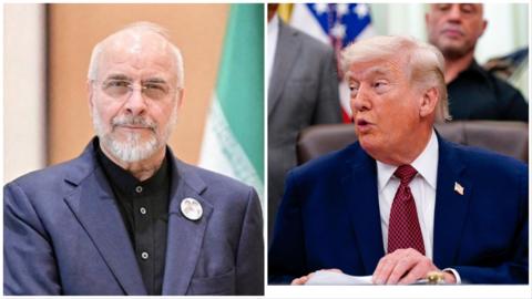 ترامپ: در جنگ با اختلاف زیاد در حال پیروزی هستیم؛ قالیباف: مذاکره زیر سایه تهدید را نمی‌پذیریم