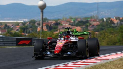 Ferrari's Charles Leclerc during Hungarian Grand Prix first practice