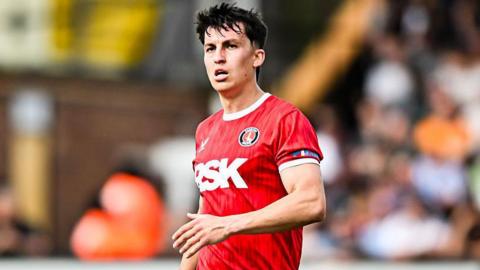 Portsmouth defender Tom McIntyre, pictured playing for Charlton Athletic on loan