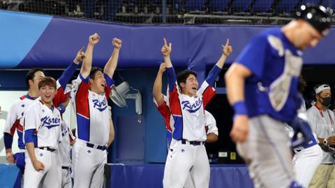 South Korea celebrate