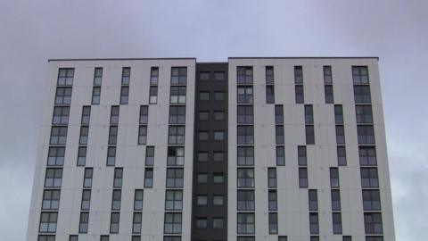 A tower block in Manchester