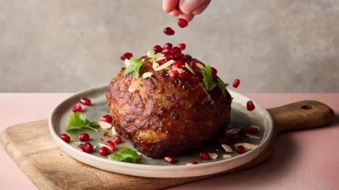 Whole roast celeriac