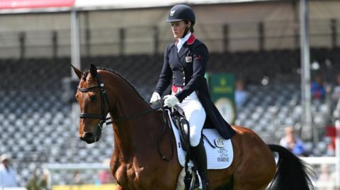 Bubby Upton on Cola III on day one of Badminton Horse Trials