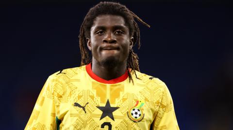 Caleb Yirenkyi in action for Ghana