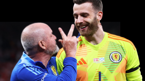 Steve Clarke and Angus Gunn
