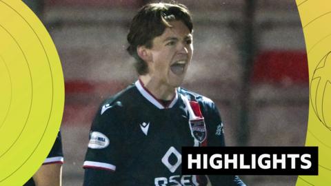 Ross County's Jay Henderson celebrates