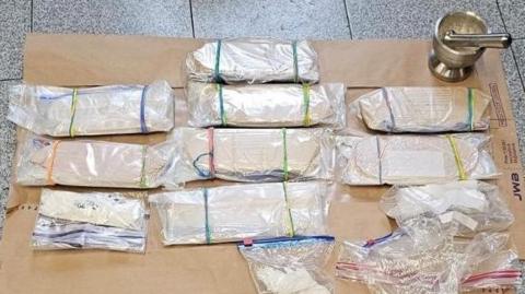 Gardaí released an image of the seized drugs and equipment