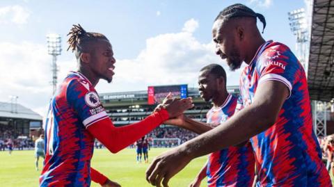 Jean-Philippe Mateta and Wilfried Zaha