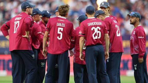 Northants celebrate taking wicket