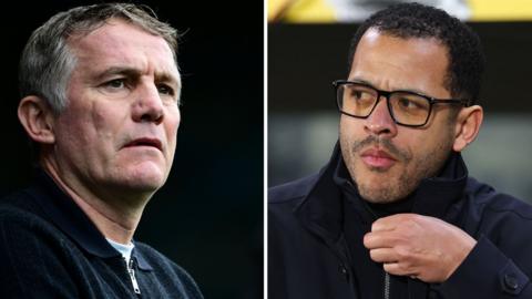 Phil Parkinson (L) will host Liam Rosenior's Chelsea