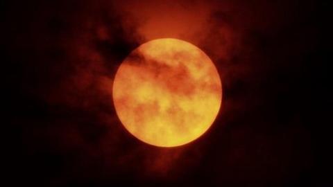 Red sun