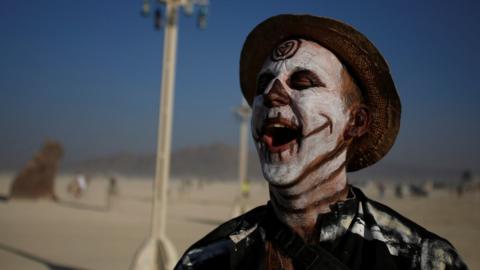 Burning Man festival-goer