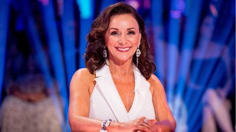 Shirley Ballas on the Strictly Come Dancing set