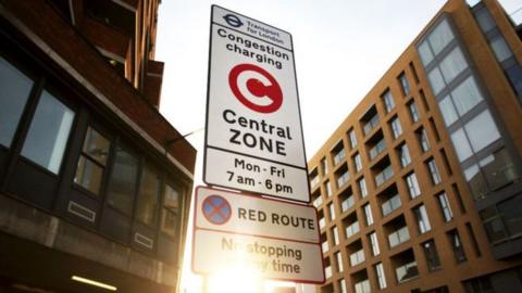 Congestion charge sign