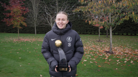 Hannah Hampton trophy