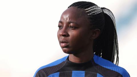 Renowned female Cameroonian football player Ajara Nchout Njoya of FC Internazionale