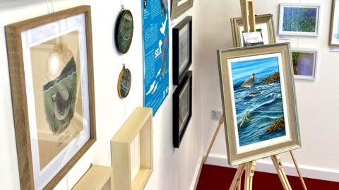 A number of images and paintings illustrating the sea