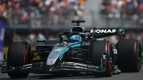 Mercedes' George Russell during Canadian Grand Prix practice