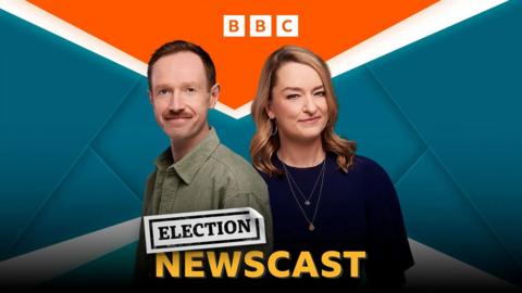 Newscast promotional image featuring Adam Fleming and Laura Kuenssberg
