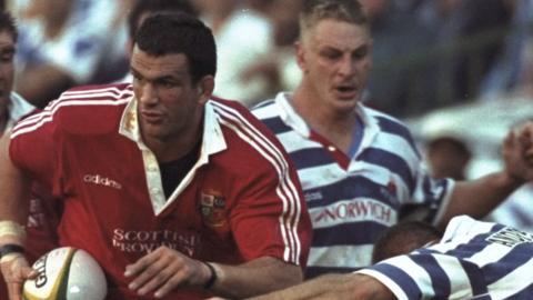 Martin Johnson playing for the British and Irish Lions in 1997