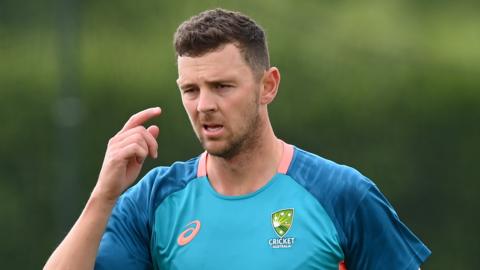 Josh Hazlewood in training