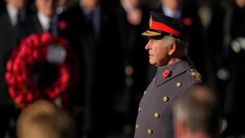 The King at memorial service 