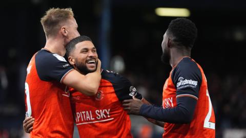 Luton celebrate
