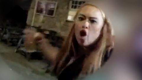 Claire Rowlands in North Wales Police footage