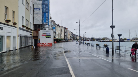 Flooding in St Peter Port, Guernsey