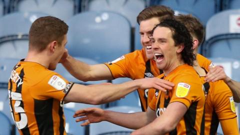 Hull City celebrate