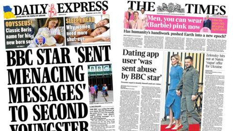 Daily Express and the Times, 12 July 2023