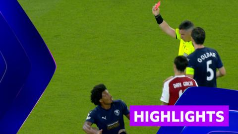 Bruno Felipe shown a red card