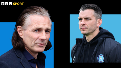 Shrewsbury Town boss Gareth Ainsworth and Wycombe Wanderers manager Matt Bloomfield