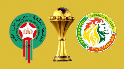Badges of Morocco and Senegal.