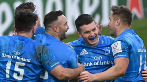 Leinster celebrate