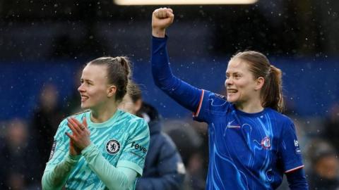 Chelsea players celebrate