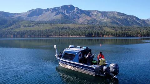 Keith Cormican on a search boat