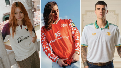 New Venezia (away), Mainz 05 (home) and Roma (third) kits. 