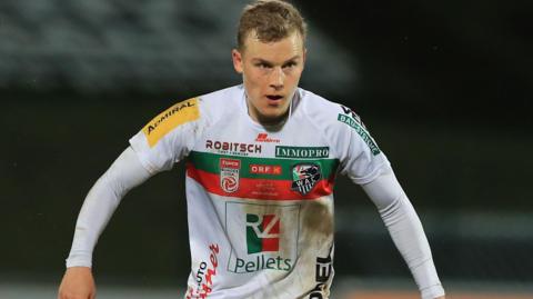 Sven Sprangler during his time with Wolfsberger AC