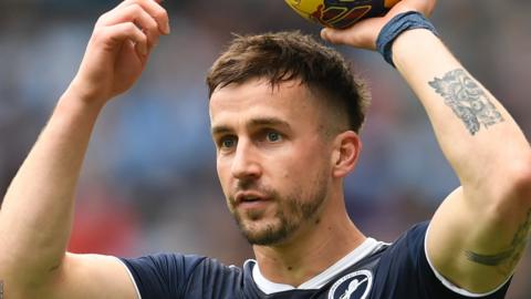 Joe Bryan playing for Millwall against Coventry City